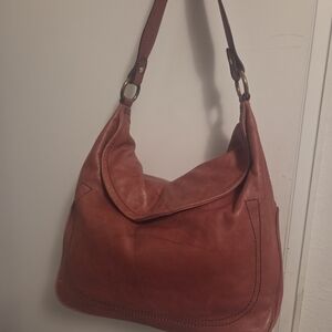 Frye CAMPUS RIVET HOBO AND MATCHING WALLET NWT (Red Leather) Shoulder Bag